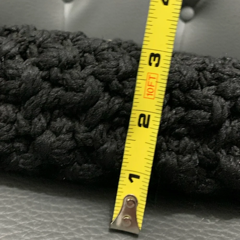Vintage Large Knobby Woven Clutch Purse